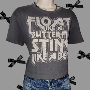 Muhammad Ali Aeropostale Cropped Graphic Tee